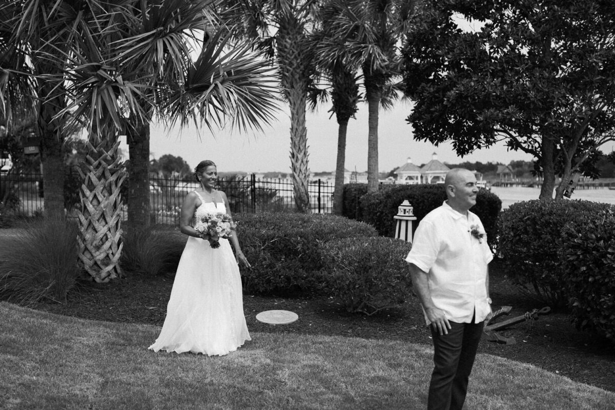 Southport NC Wedding | Blue Satin Bee 26