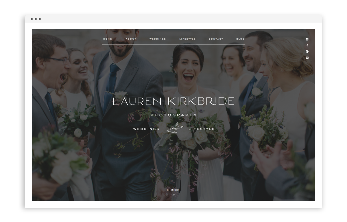 Lauren Kirkbride Photography - Custom Logo Design and Showit Website Design by With Grace and Gold - Photo - 4