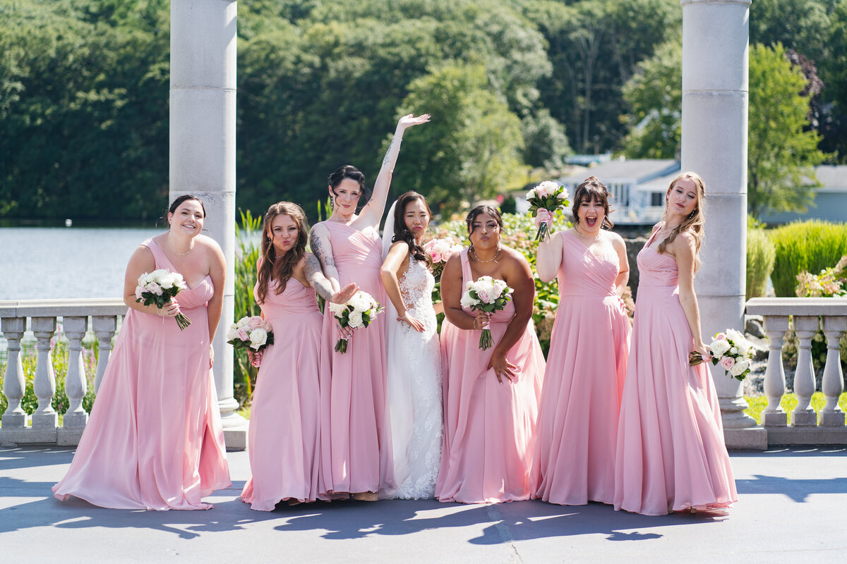 Say 'I do' at Grand View in Mendon, MA. A stunning lakeside wedding venue with breathtaking views, elegant spaces, and timeless photography opportunities