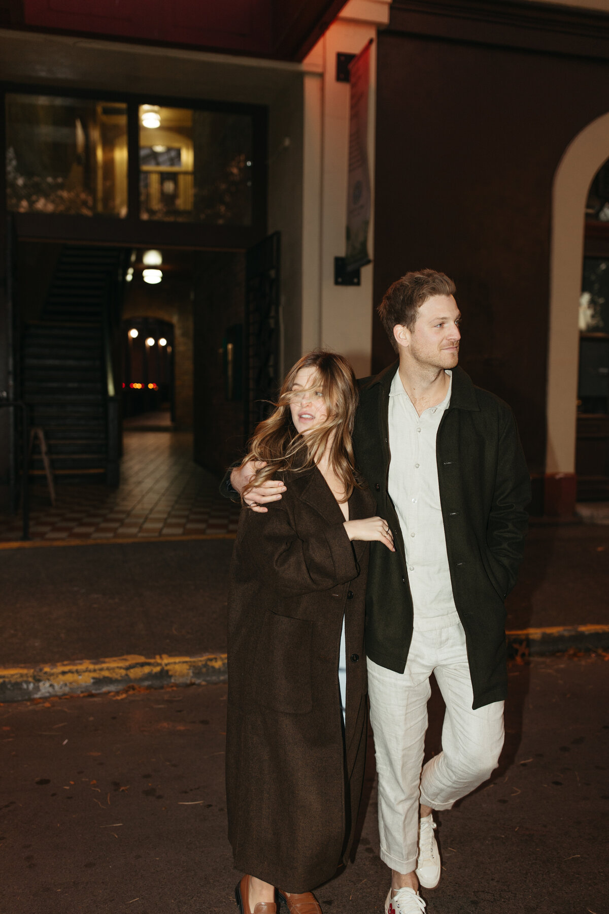 grace&adam_victoria_british_columbia_vancouver_island_downtown_elegant_romantic_classy_timeless_flash_strees_doorframe_night_time_harbour_ocean_night_lights_engagement_couple__photos_shoot_canada_wedding_photographer_photography_by_taiya219