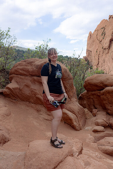 hiking in colorado with my film camera