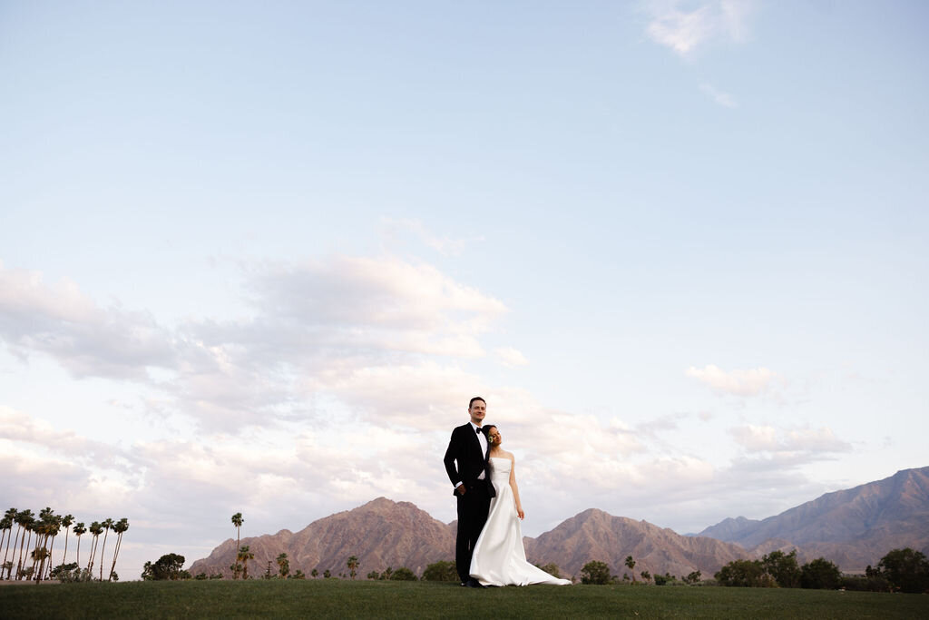 glamourous couple wedding