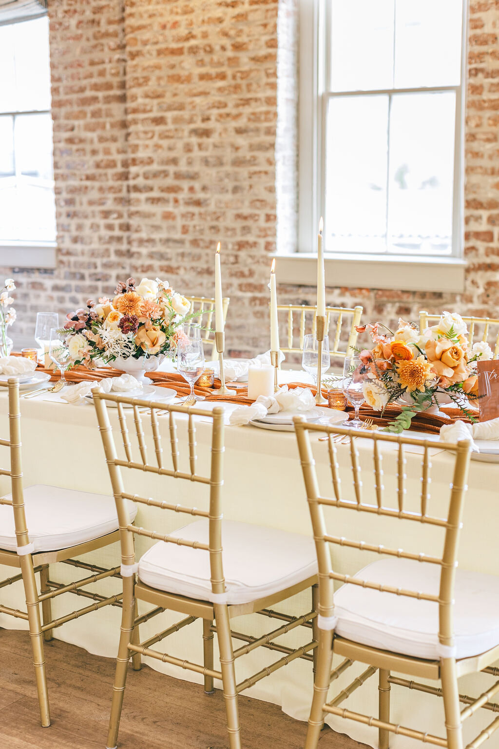 table set up