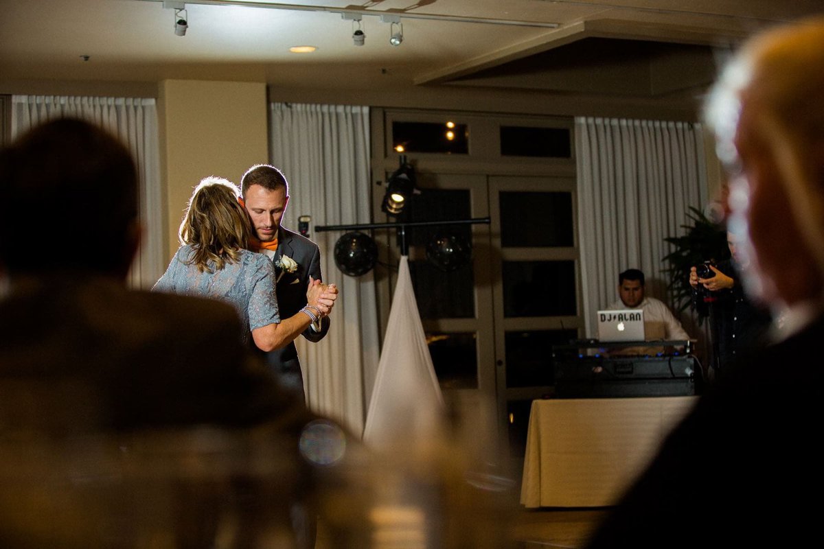 Groom dances with his mother