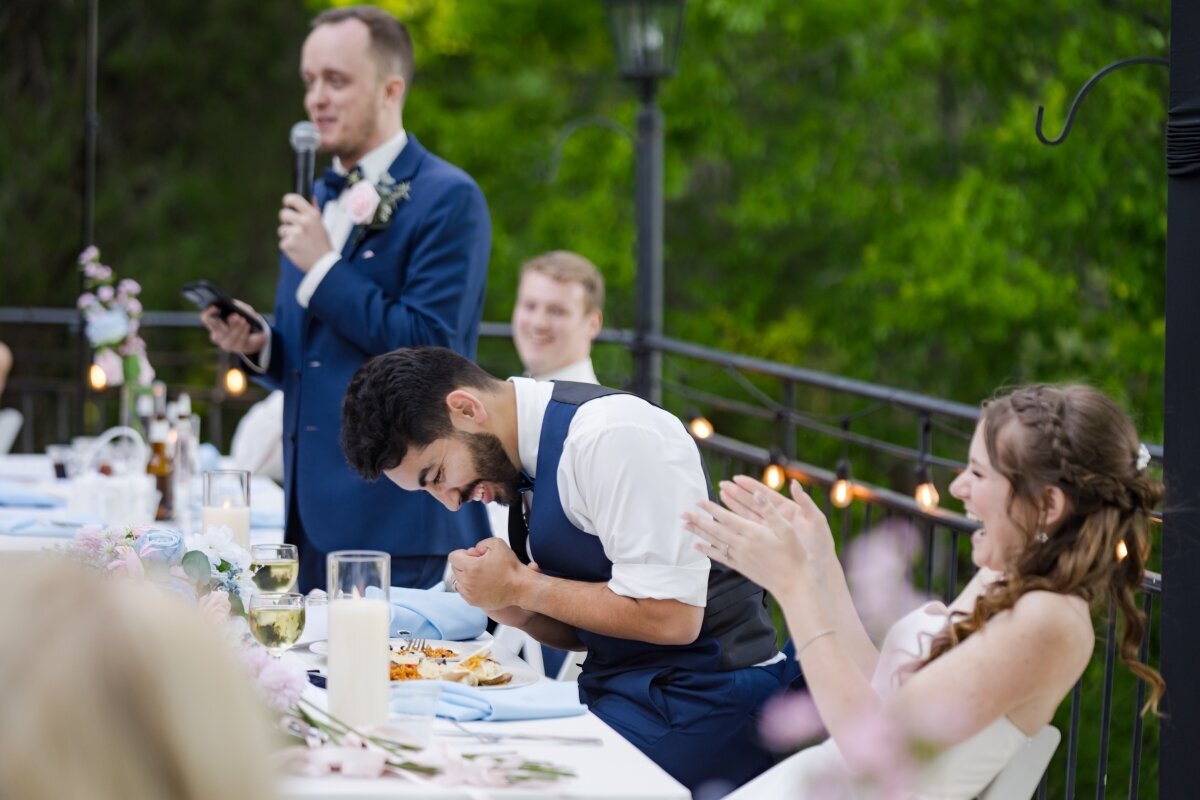 wedding toast reactions