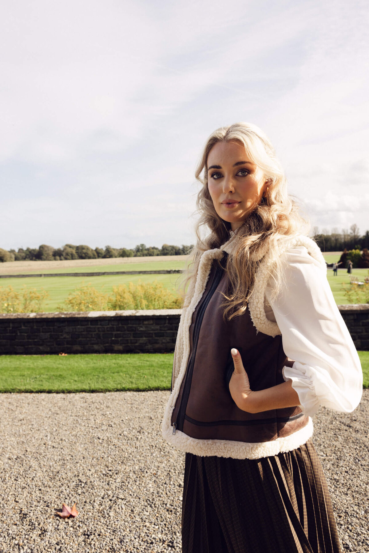 A wedding engagement photo shoot at Luttrellstown castle in Dublin Ireland