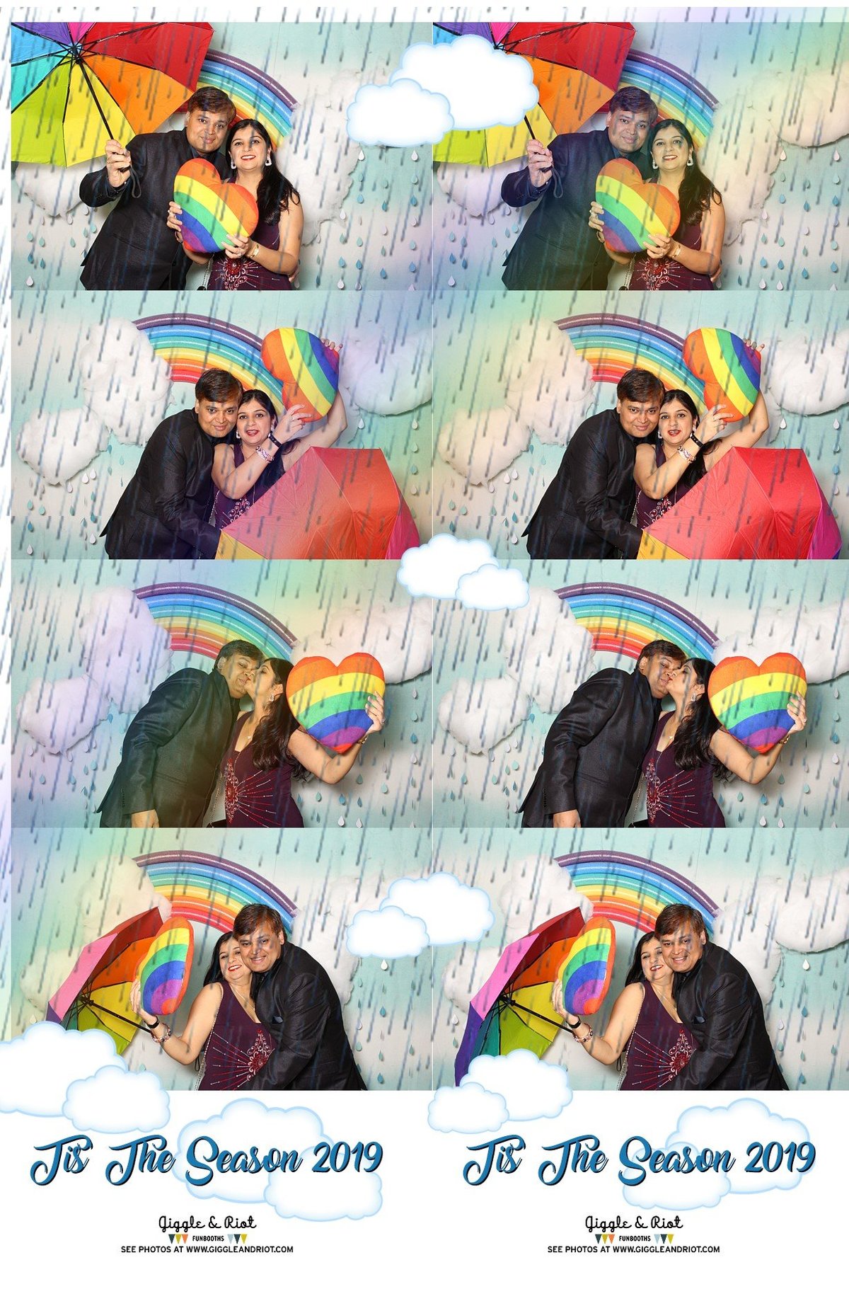 spring showers photo booth overlay