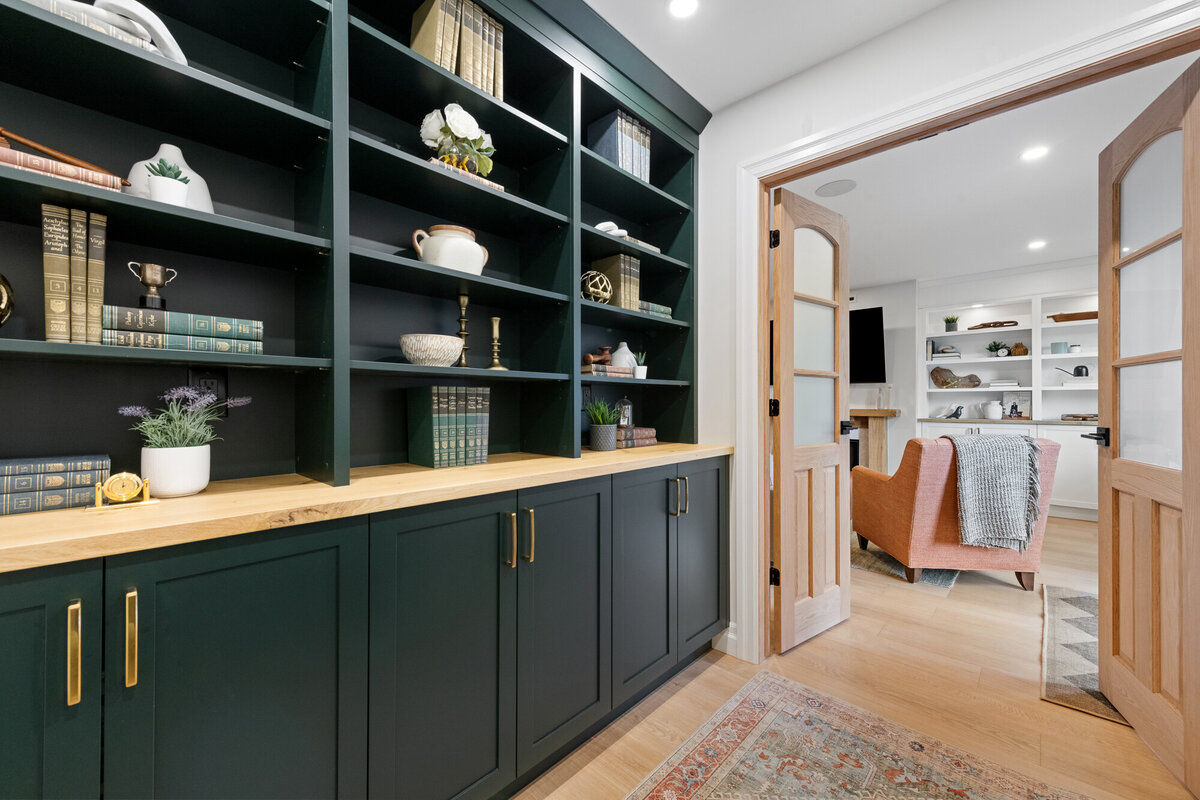 Final image of our ivory marble kitchen and interior design project.