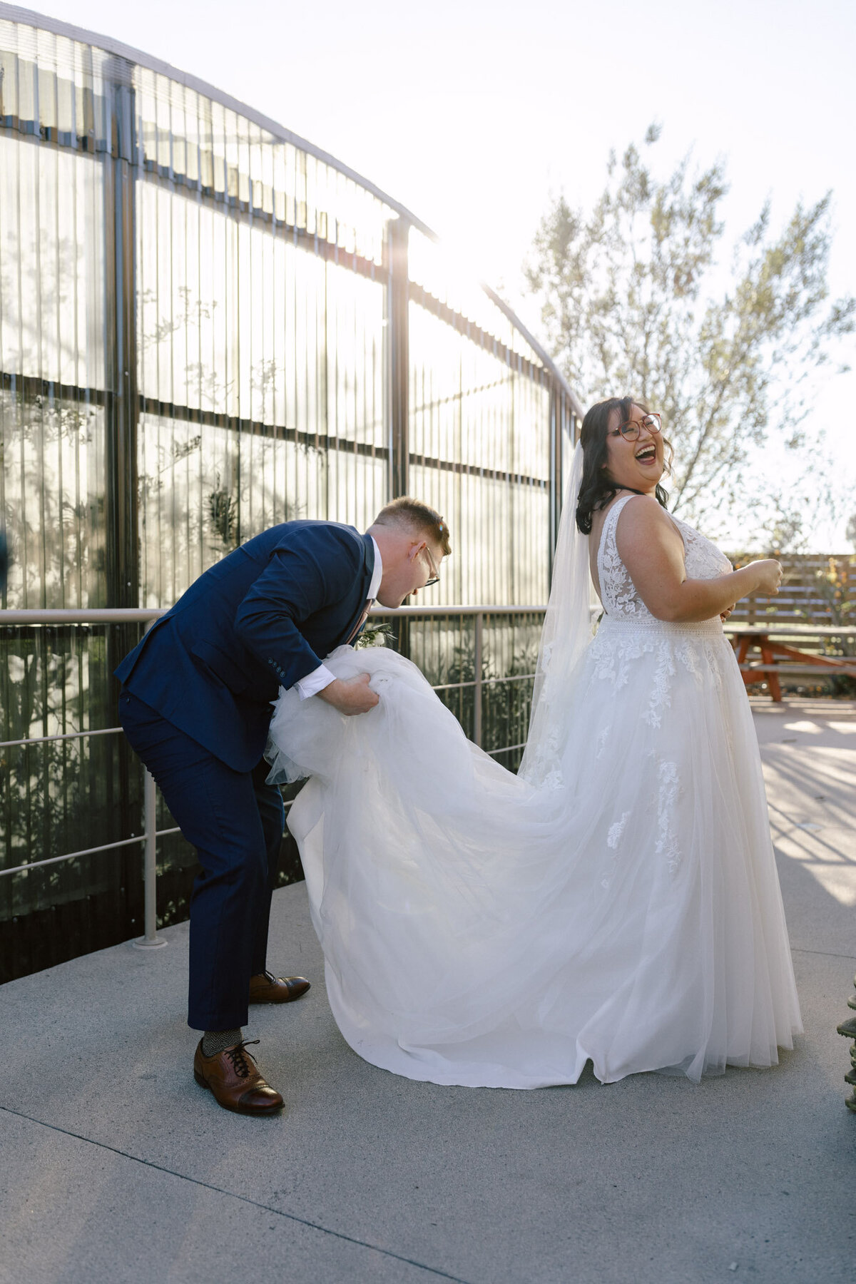 A wedding at the Environmental Nature Center in Newport Beach, CA