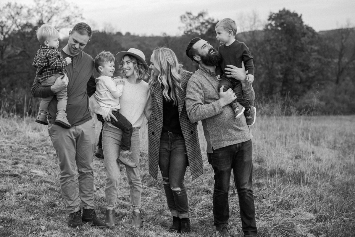 Candid family portrait