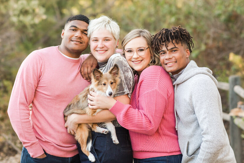 four-siblings-and-dog-hugging
