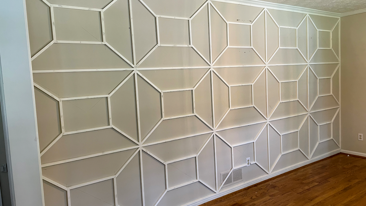 custom feature wall moulding