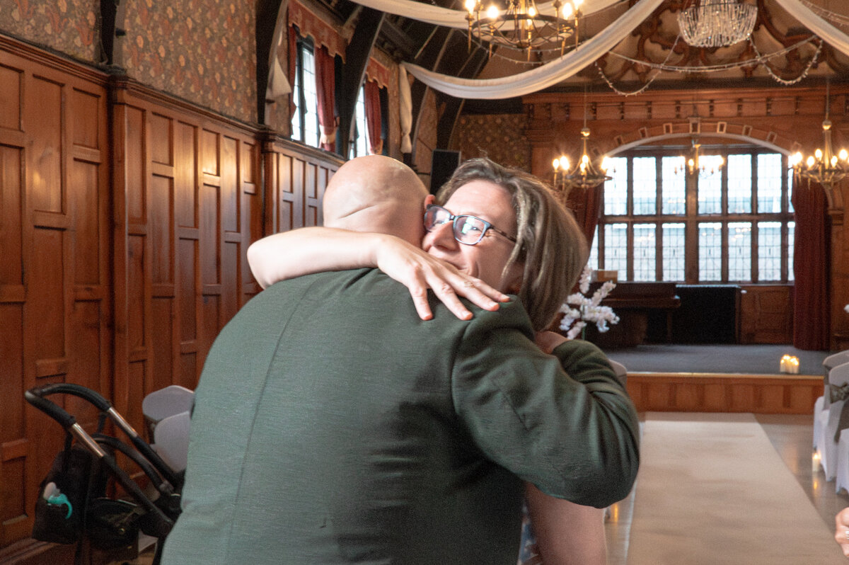 Candid reactions of groom and guest - Funny and emotional - Manchester Wedding Photographer 
