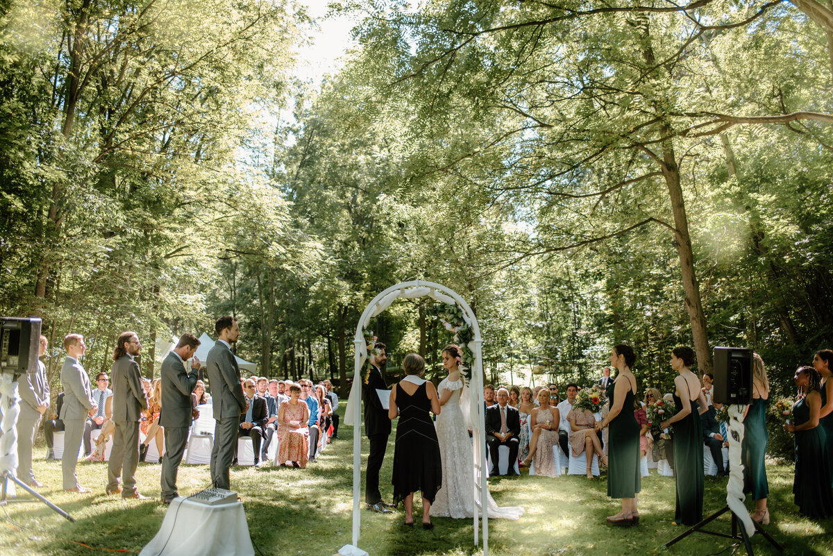 brantford ontario outdoor wedding ceremony