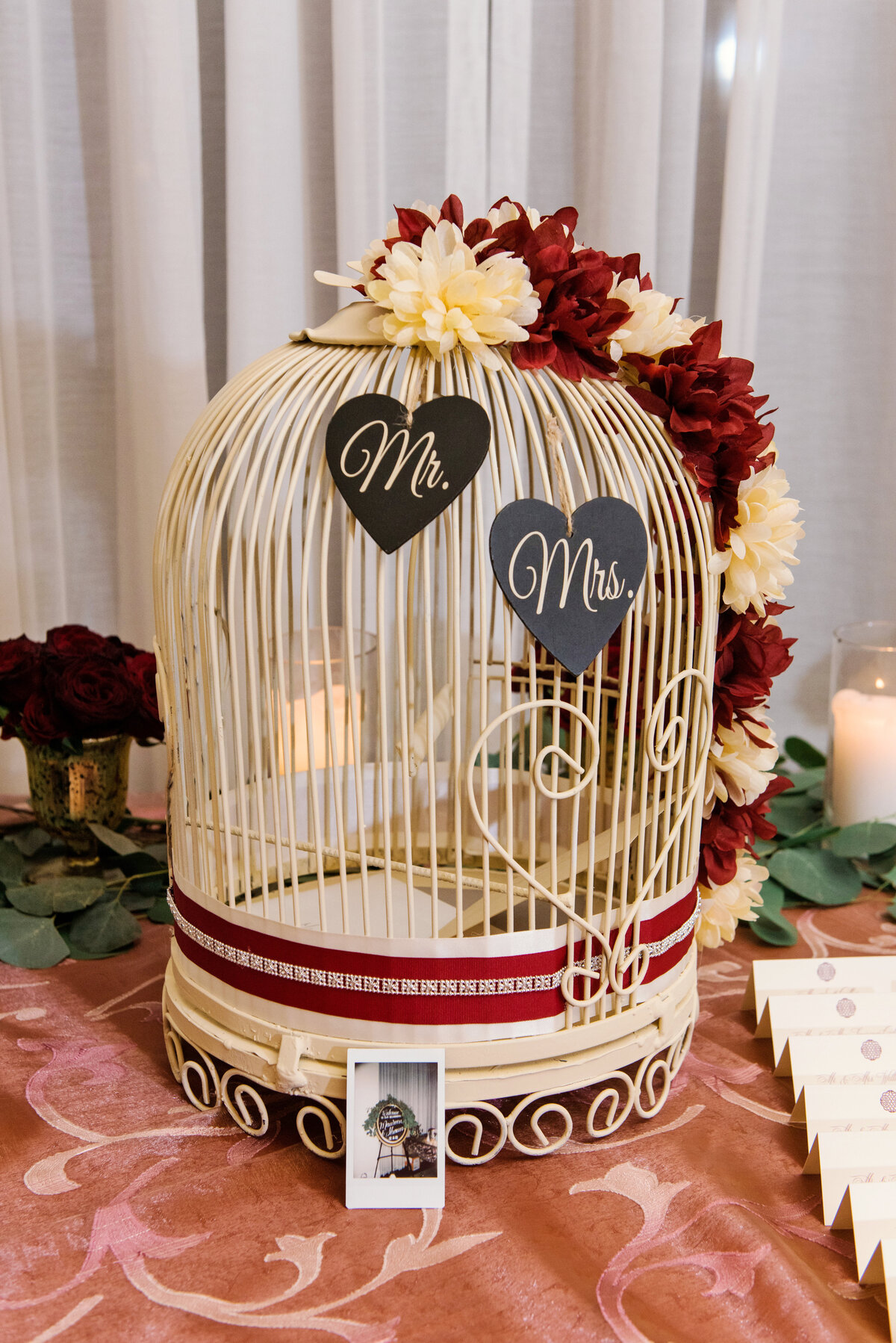 gift card box photo from wedding at The Carltun