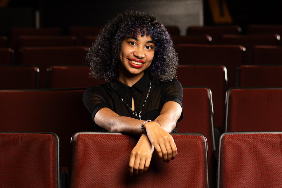 Theater Themed Senior Photo