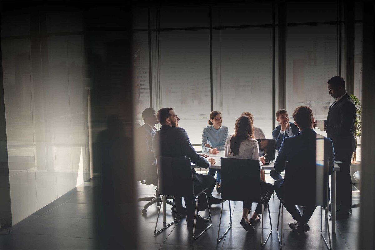 picture of a team meeting