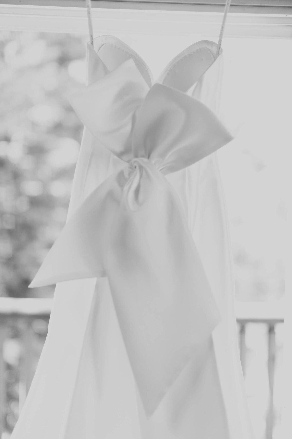 white dress hanging