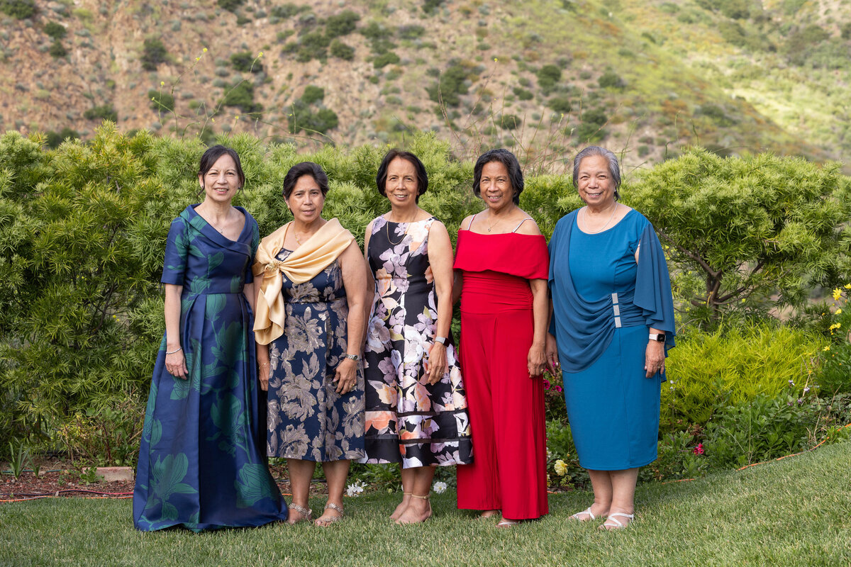 five older Filipino females