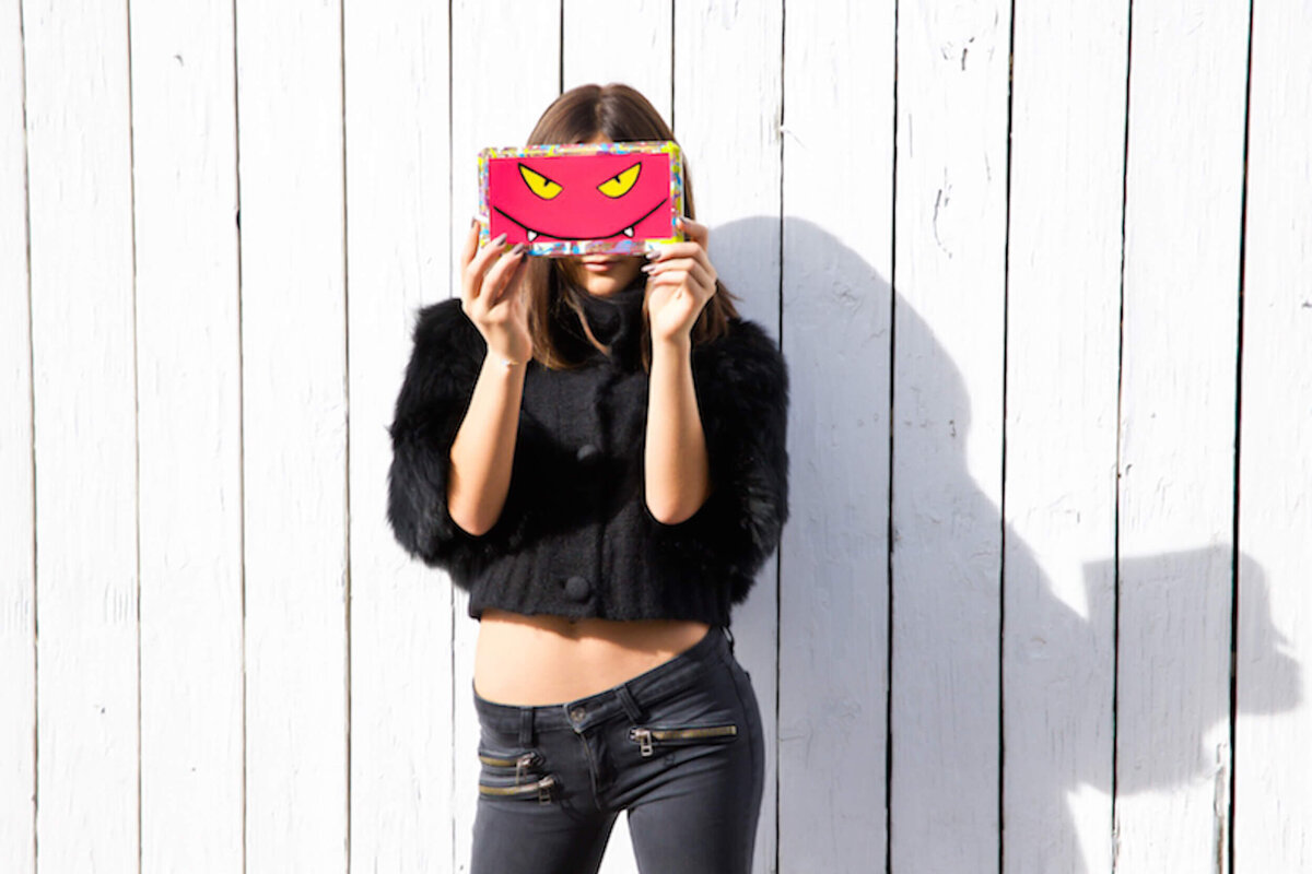 Life Of The Party Neon Monster Bag