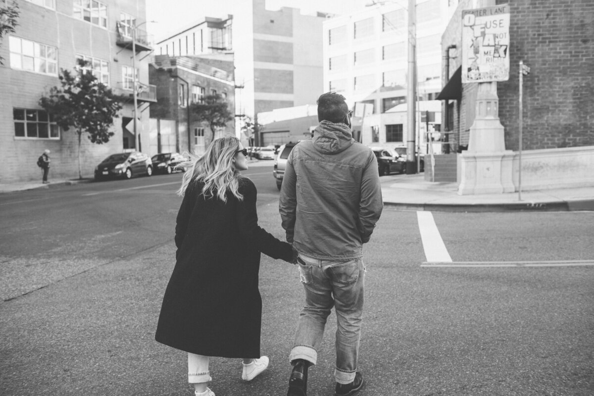 Downtown Los Angeles Engagement Photos-13