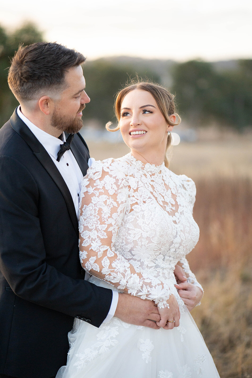 the couple having fun