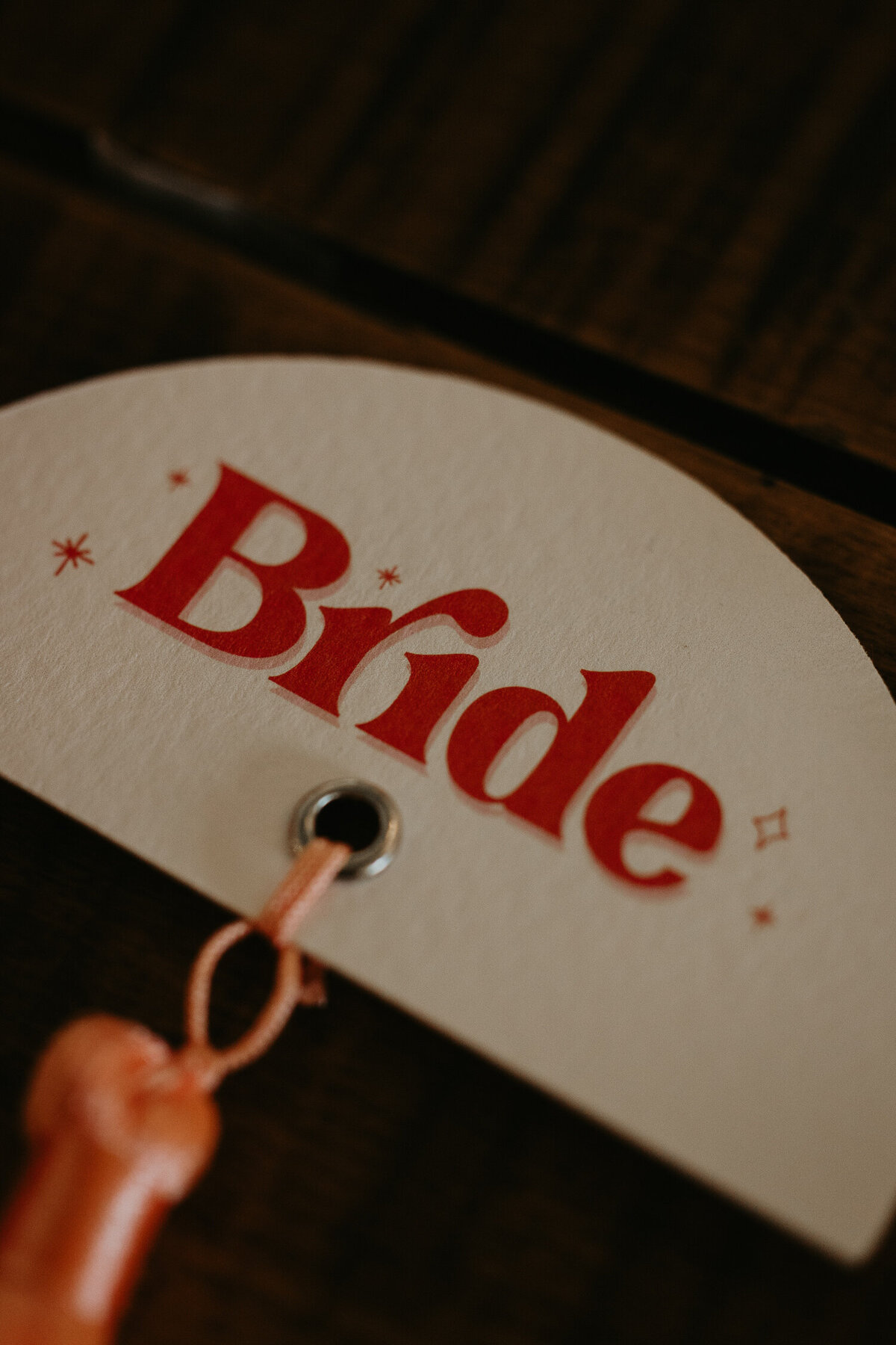 Bride wedding stationery designed by Peachwolfe. 