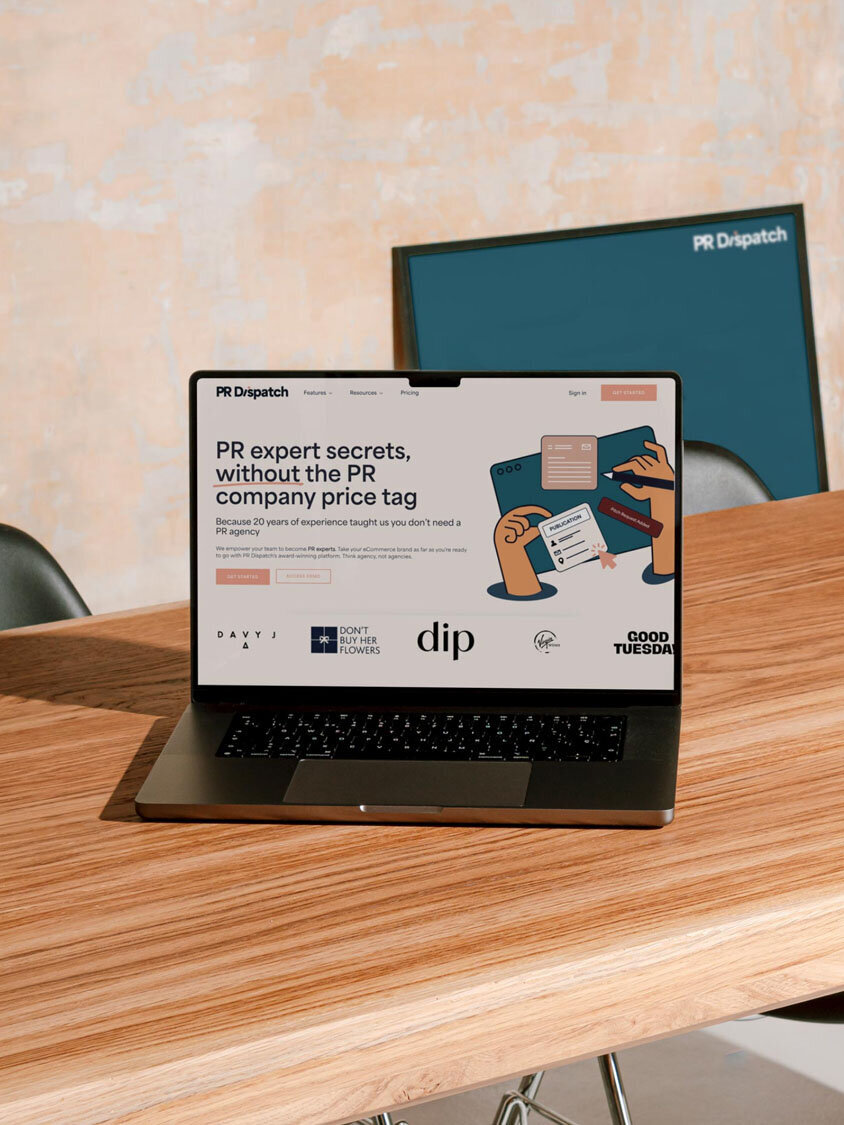 Branding for PR software platform by UK branding agency