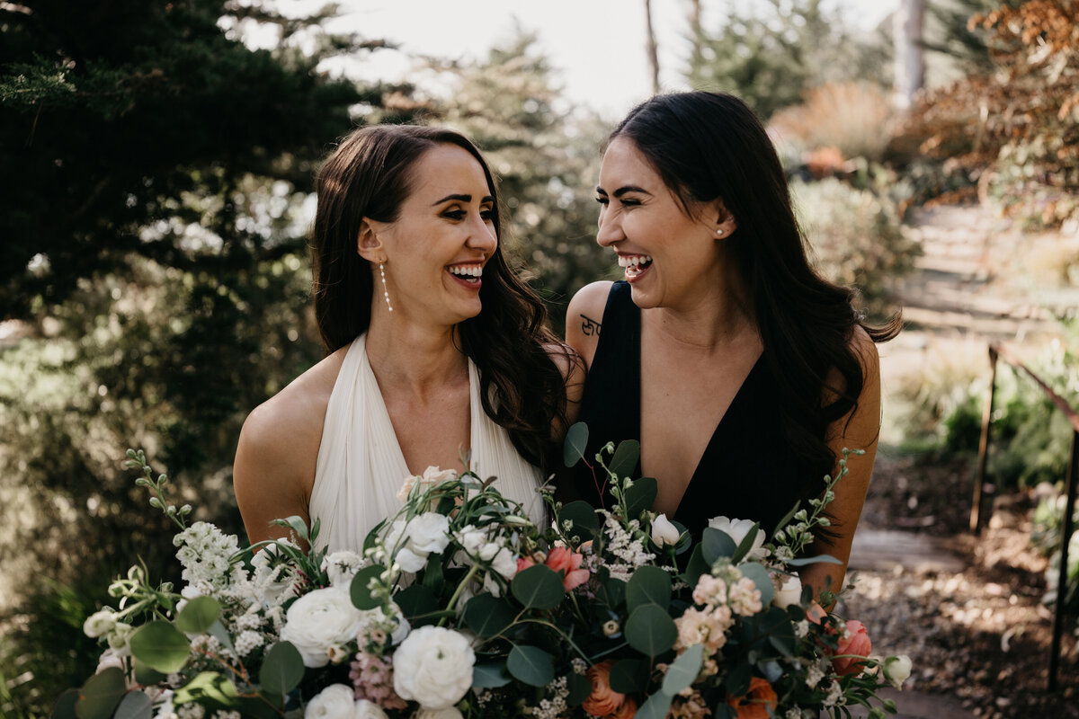 White and Pink ranunculus bouquets