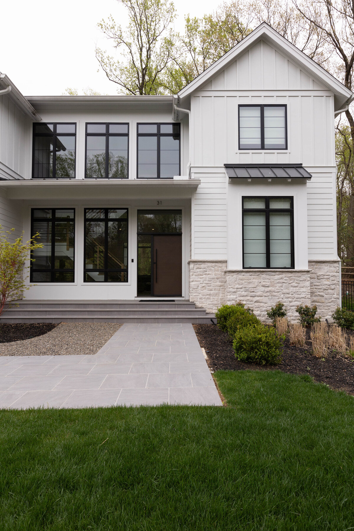 Modern exterior of residential property