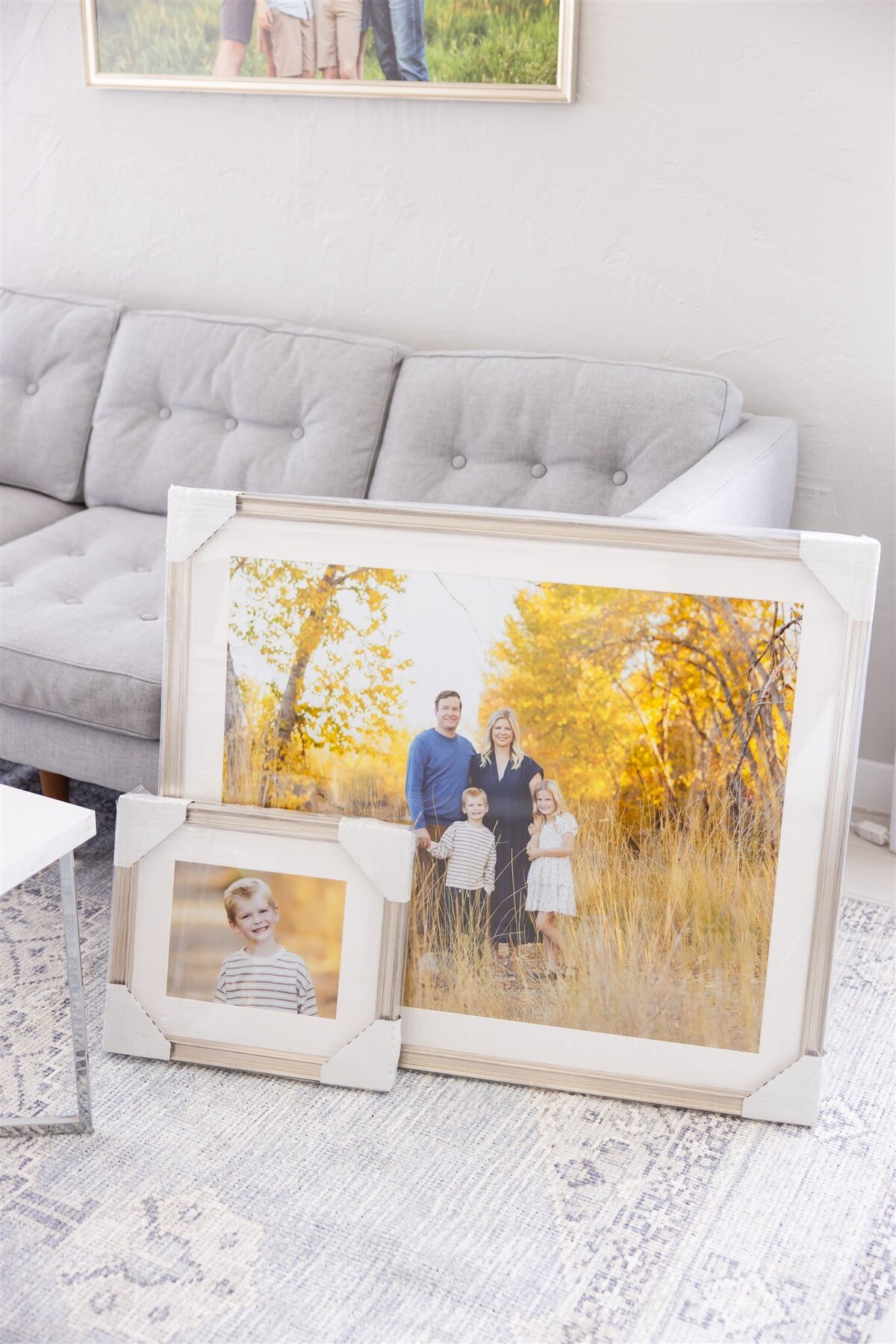 Framed photos ready to be delivered to Boise family.