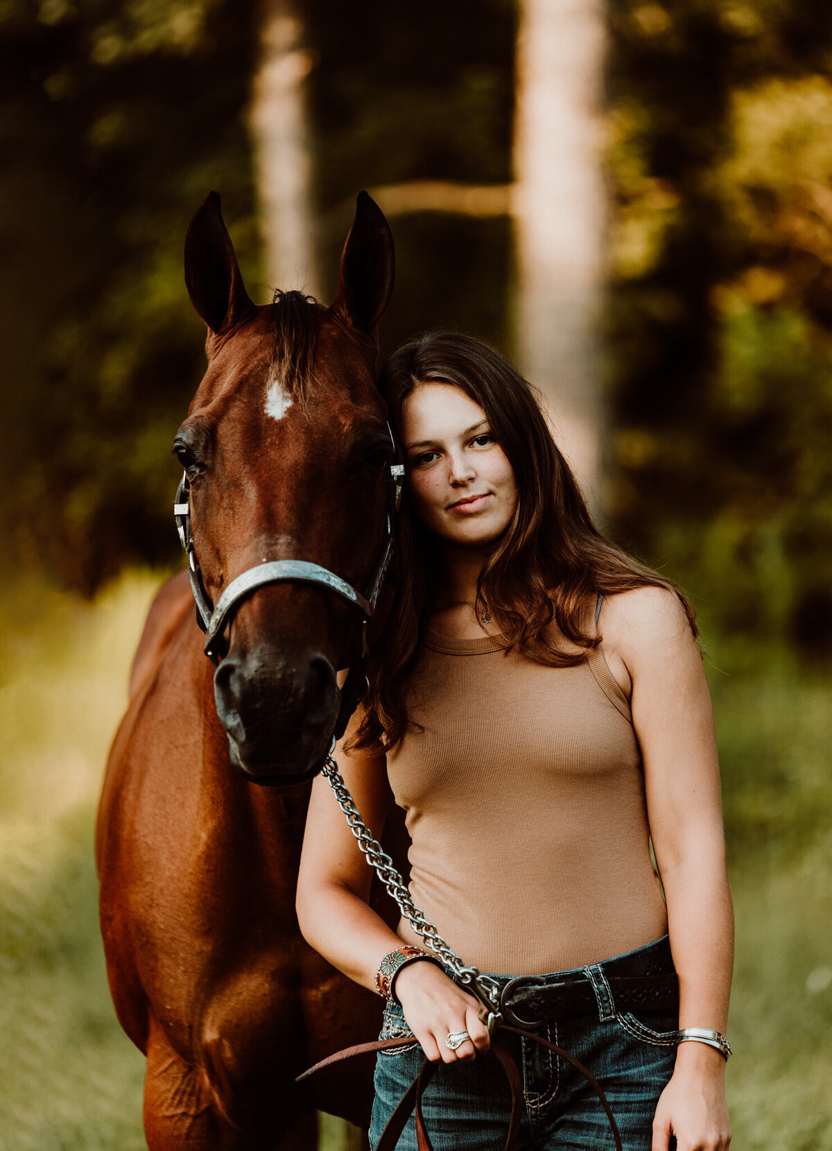 Senior and horse Indiana