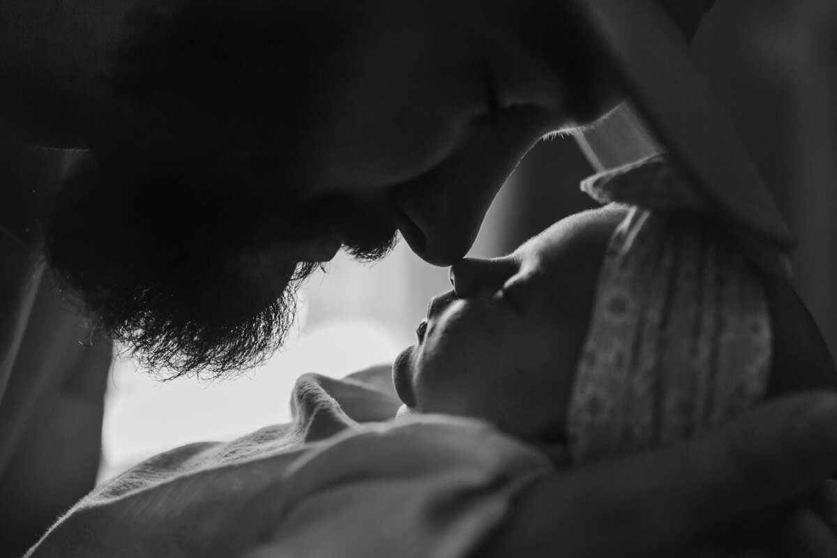 Father and newborn- Abbotsford- BC- Fraser Valley