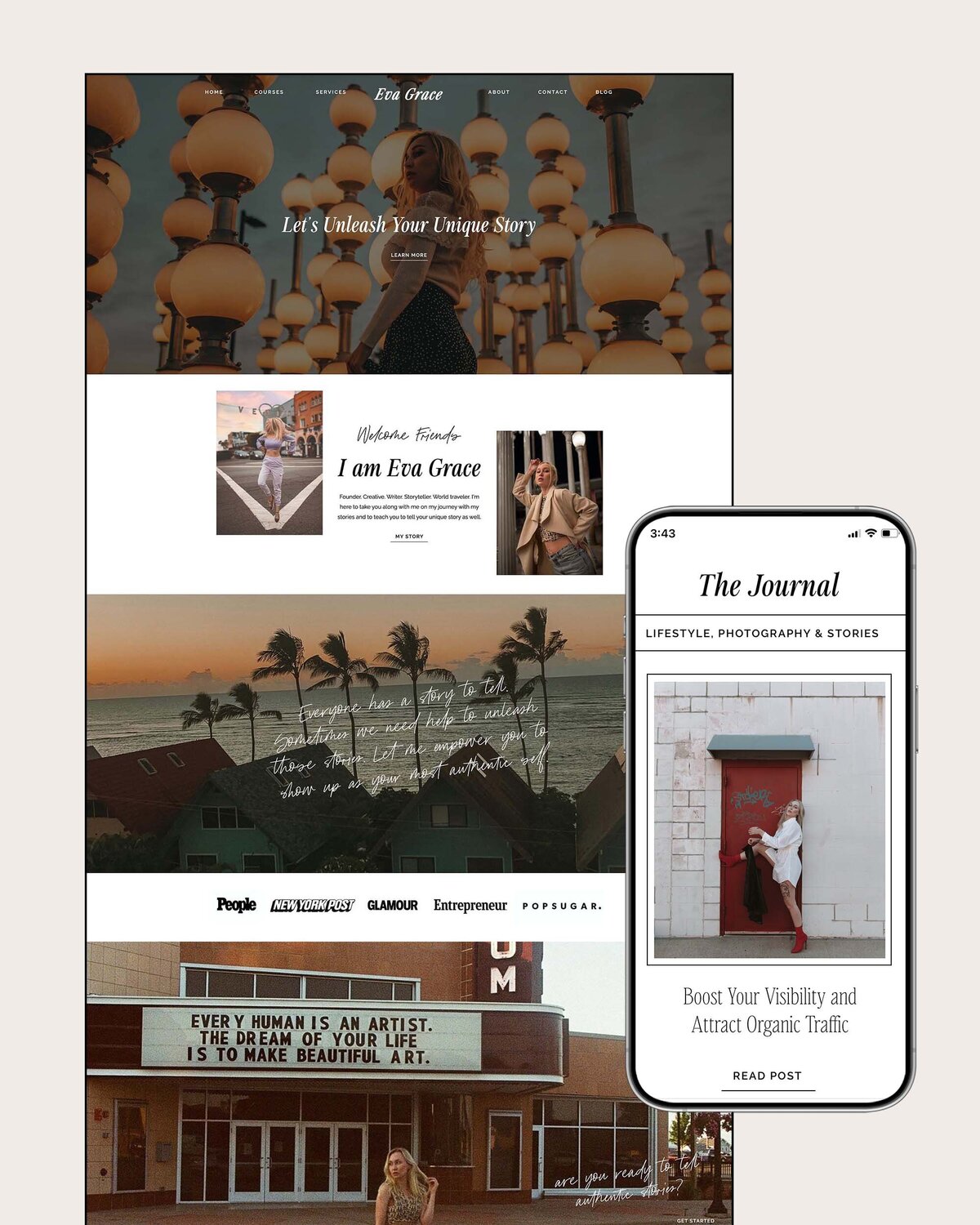 Eva Grace- Portfolio Cover