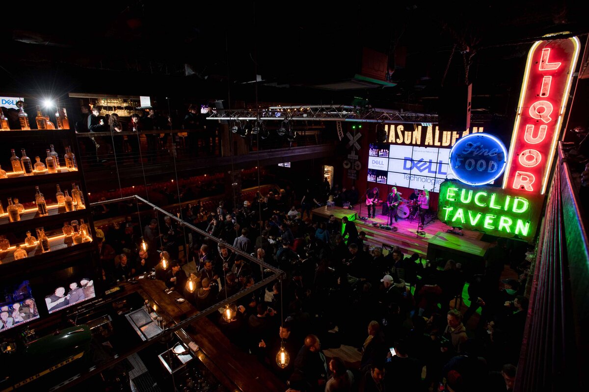 An event venue in Nashville filled with a crowd as