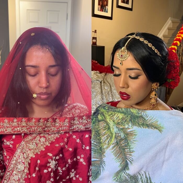 Visual tale of transformation in Ottawa, where makeup artistry redefines looks.