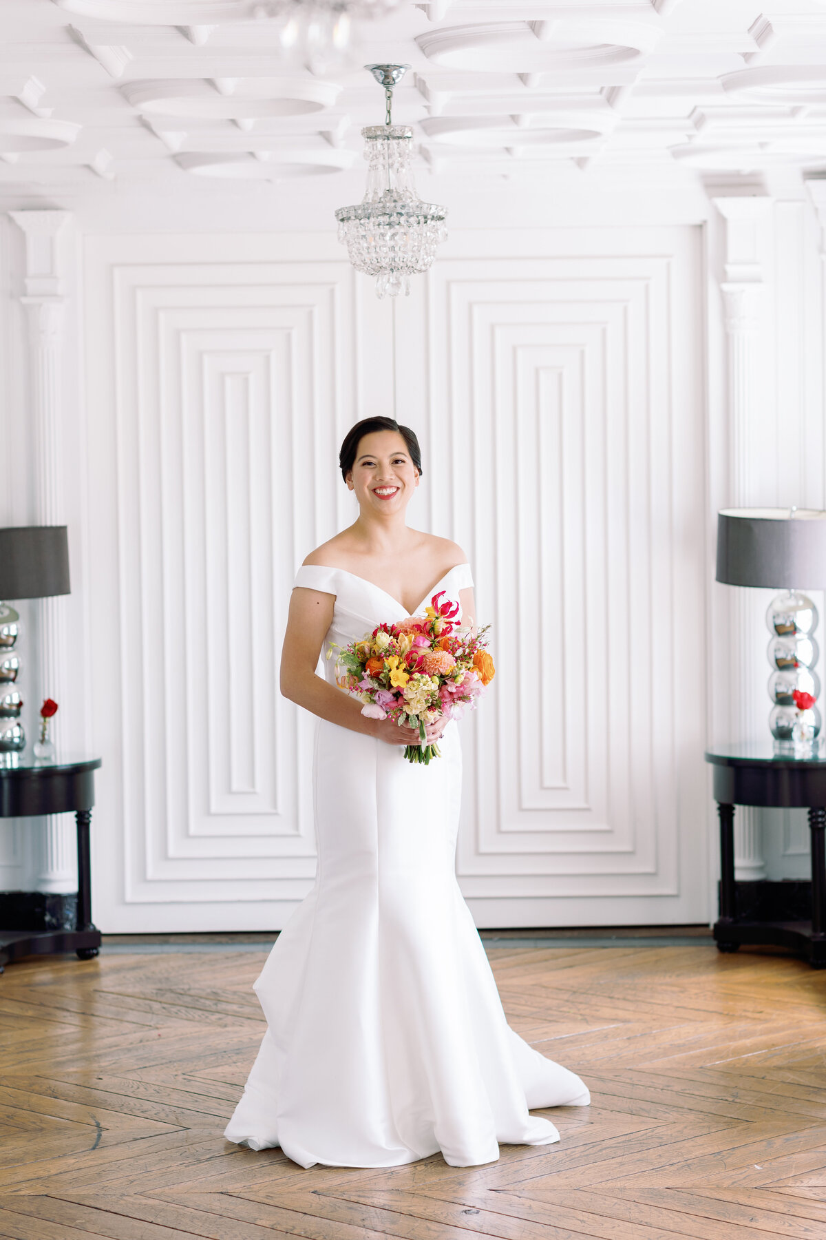 bride wearing a wedding dress