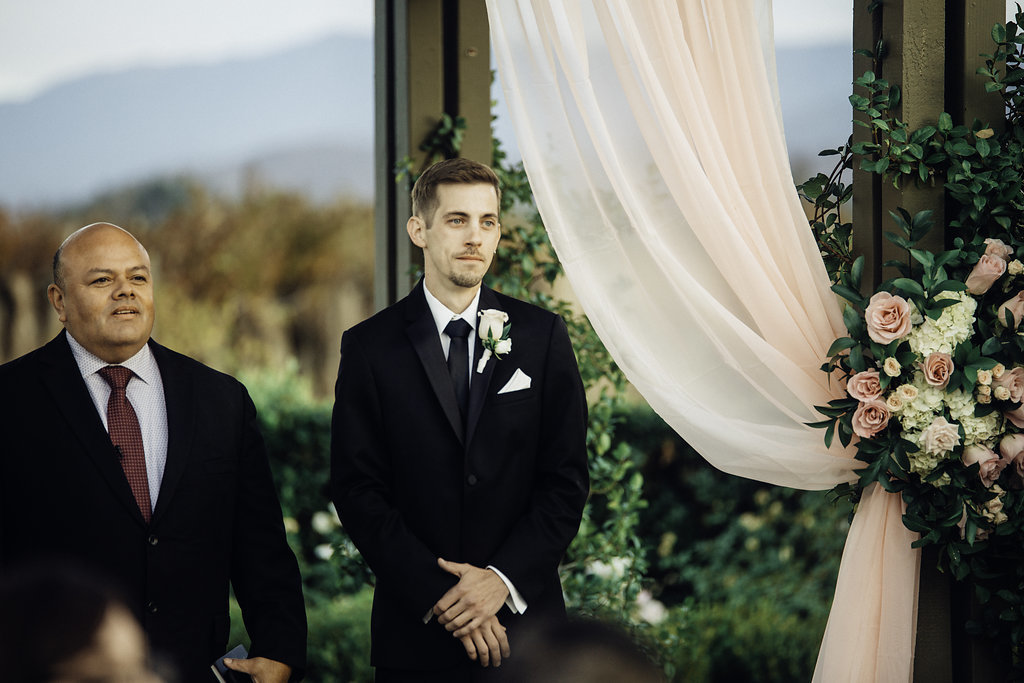 Wedding Photograph Of Two Men  in Black Suit Standing Los Angeles