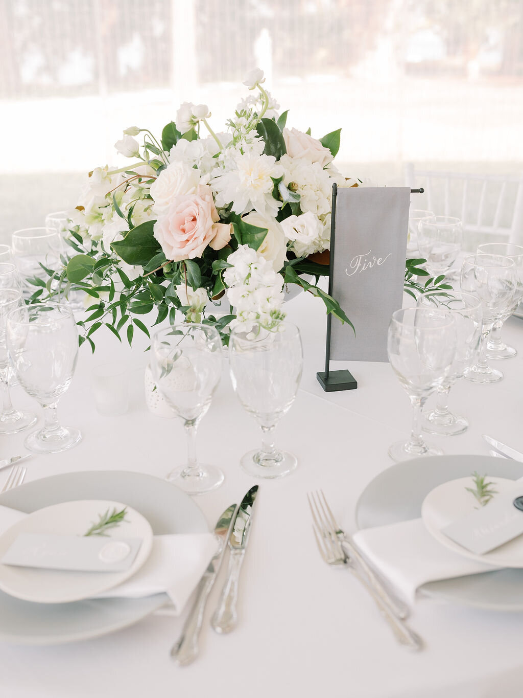 Daufuskie Island Wedding  | Haig Point Wedding  | Trish Beck Events | Hilton Head Wedding Planner | Southeast Wedding Planner |  Green and White Centerpiece