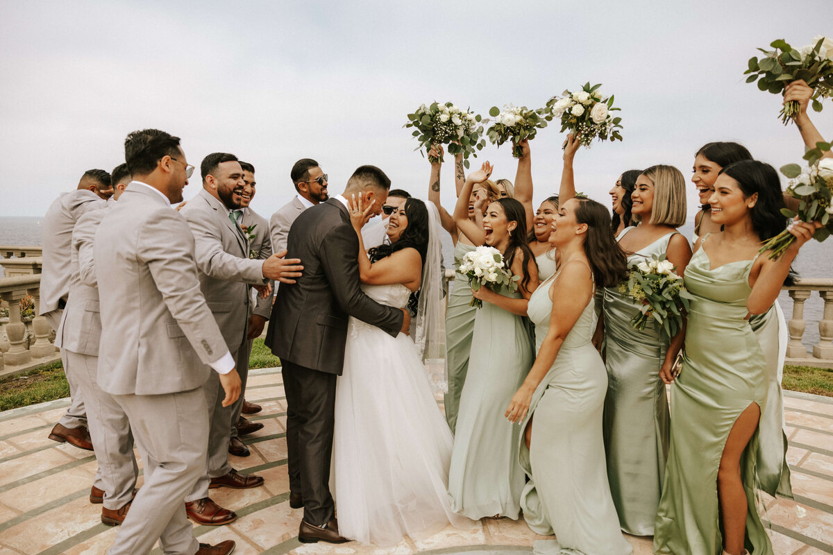 wedding-party-couple-bridesmaids-groomsmen