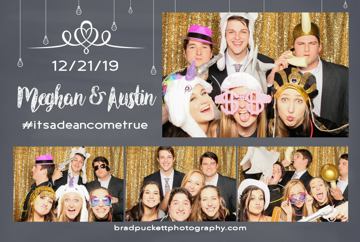 Photo Booth rental for Meghan and Austin Dean for their wedding reception at the Mobile Convention Center in Mobile, Alabama.