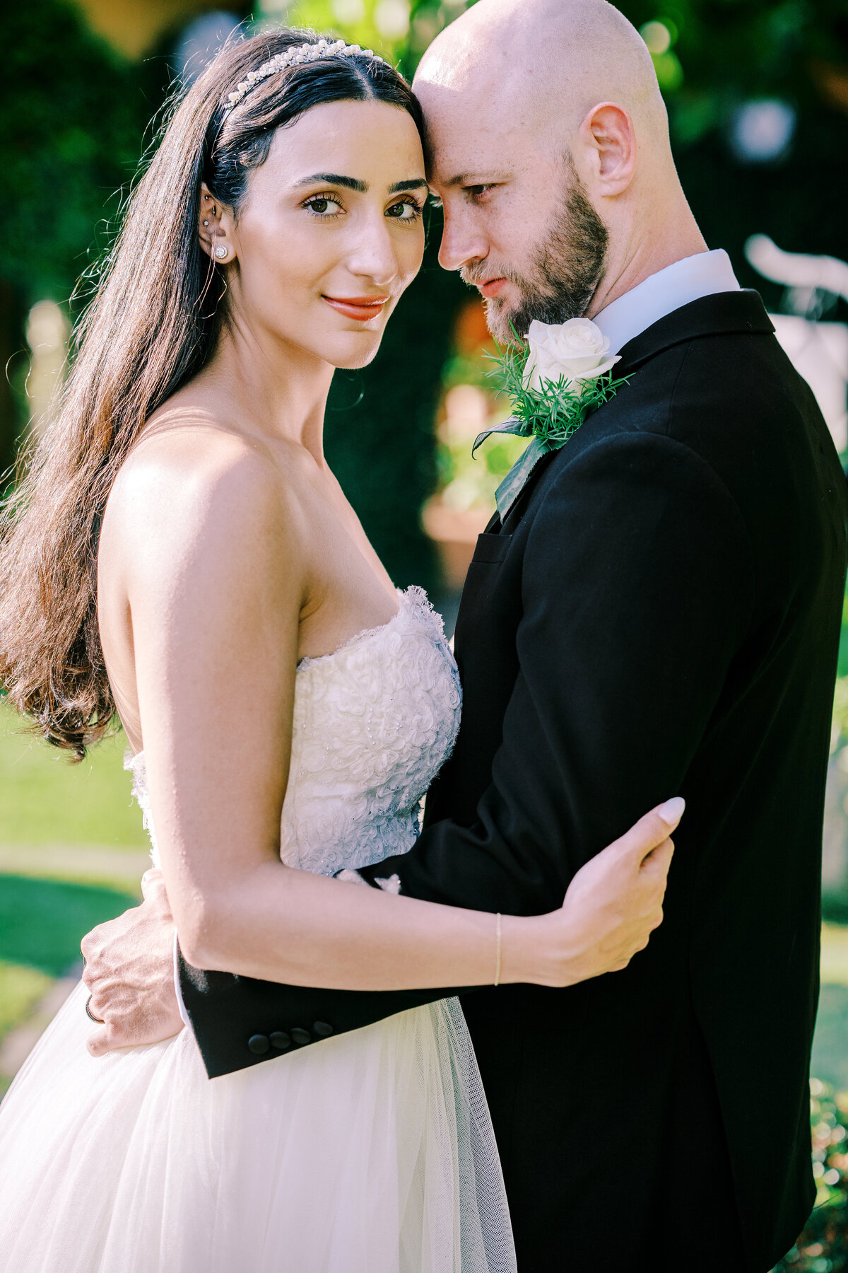 Film photograph of an elopement at Villa Cassinella on Lake Como Italy