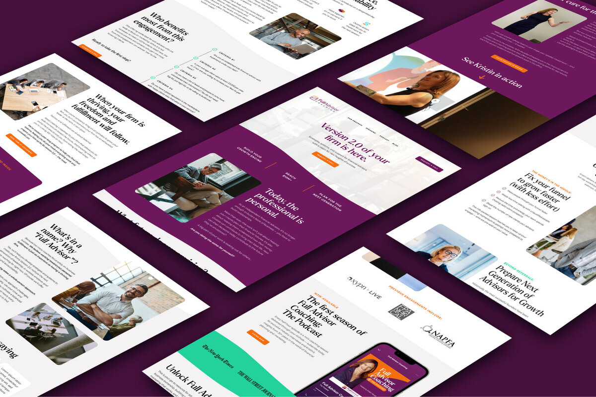 Full Advisor Coaching website