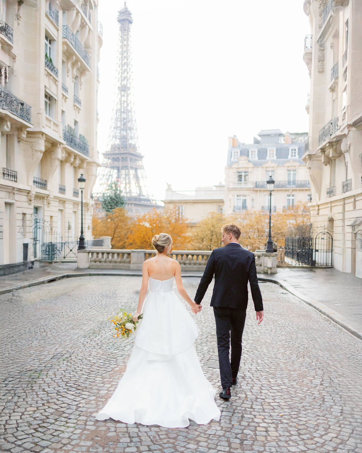 Couple at the Eiffel Tower