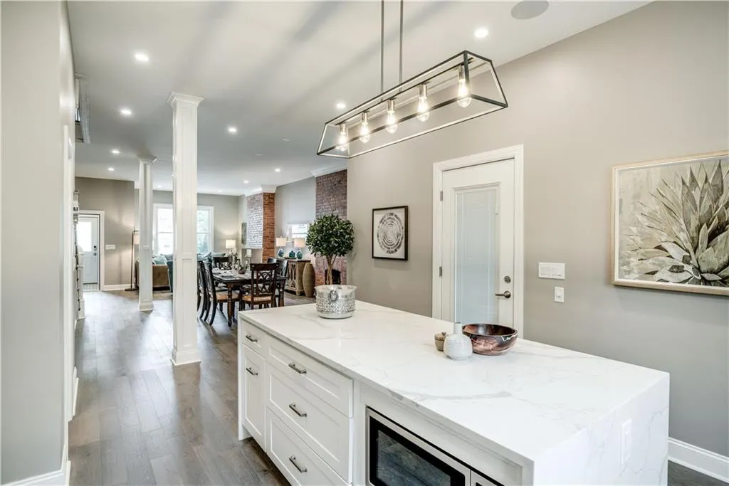 Bright and inviting staged kitchen showcasing functional design for quick home sale