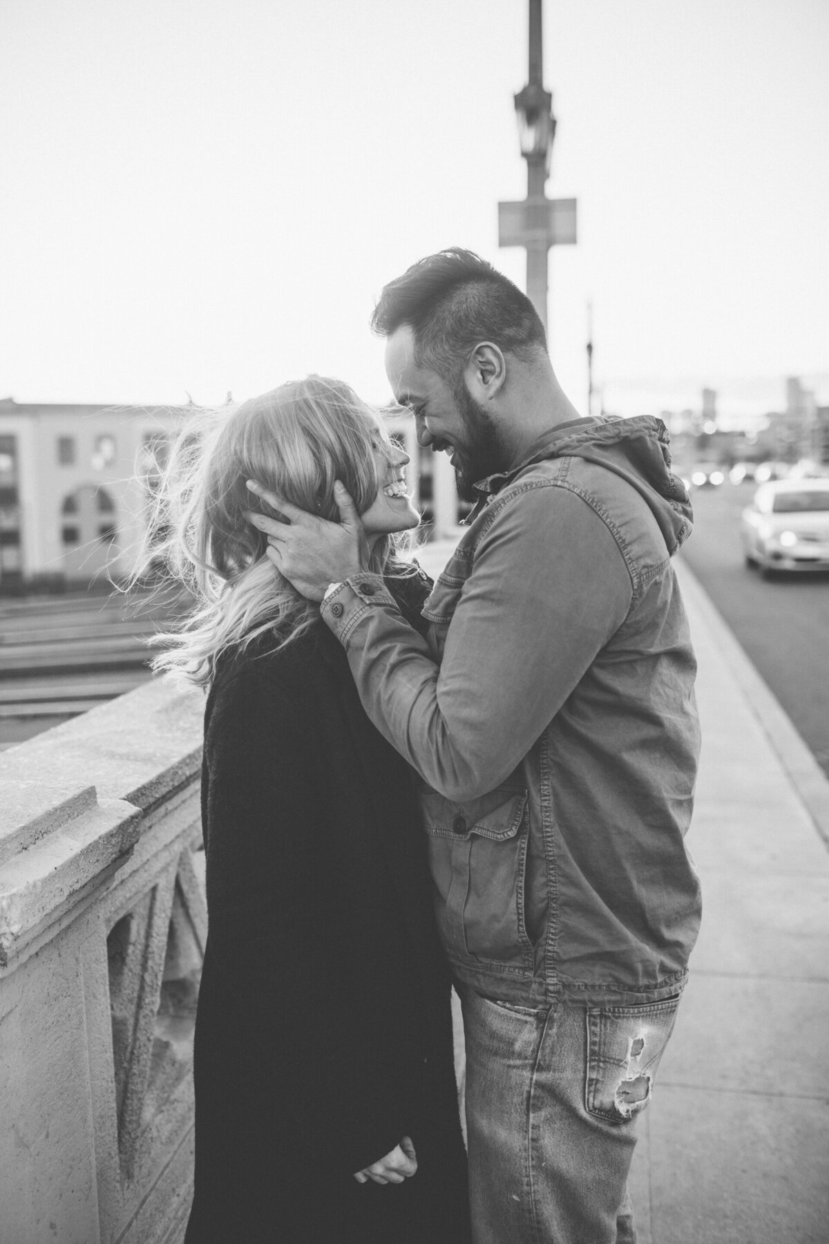 Downtown Los Angeles Engagement Photos-6