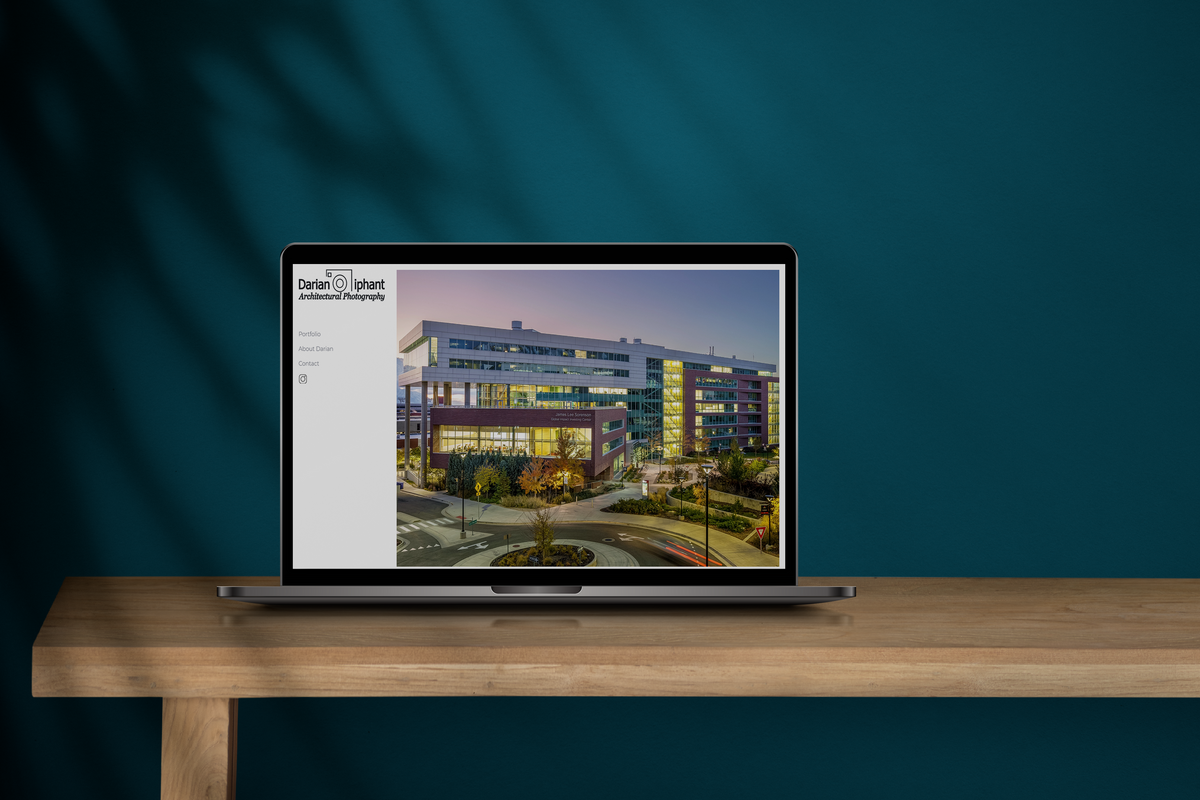 Darian website mockup