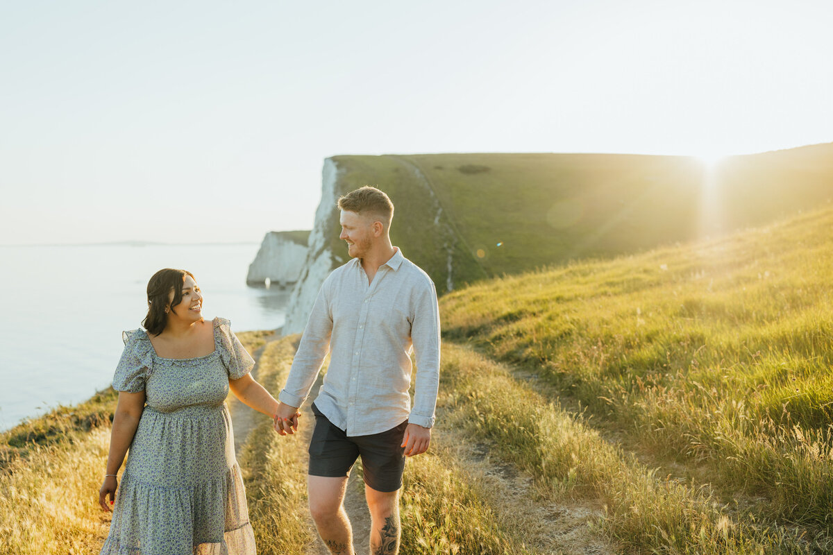 Durdle Door Engagement Photoshoot - Dorset Wedding Photographer, Aimee Joy Photography-41