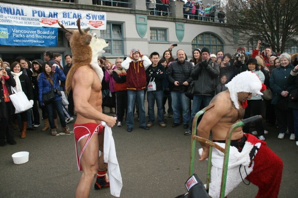 Brent Ray Fraser Mr Deer Polar Bear Swim English Bay 2011_12