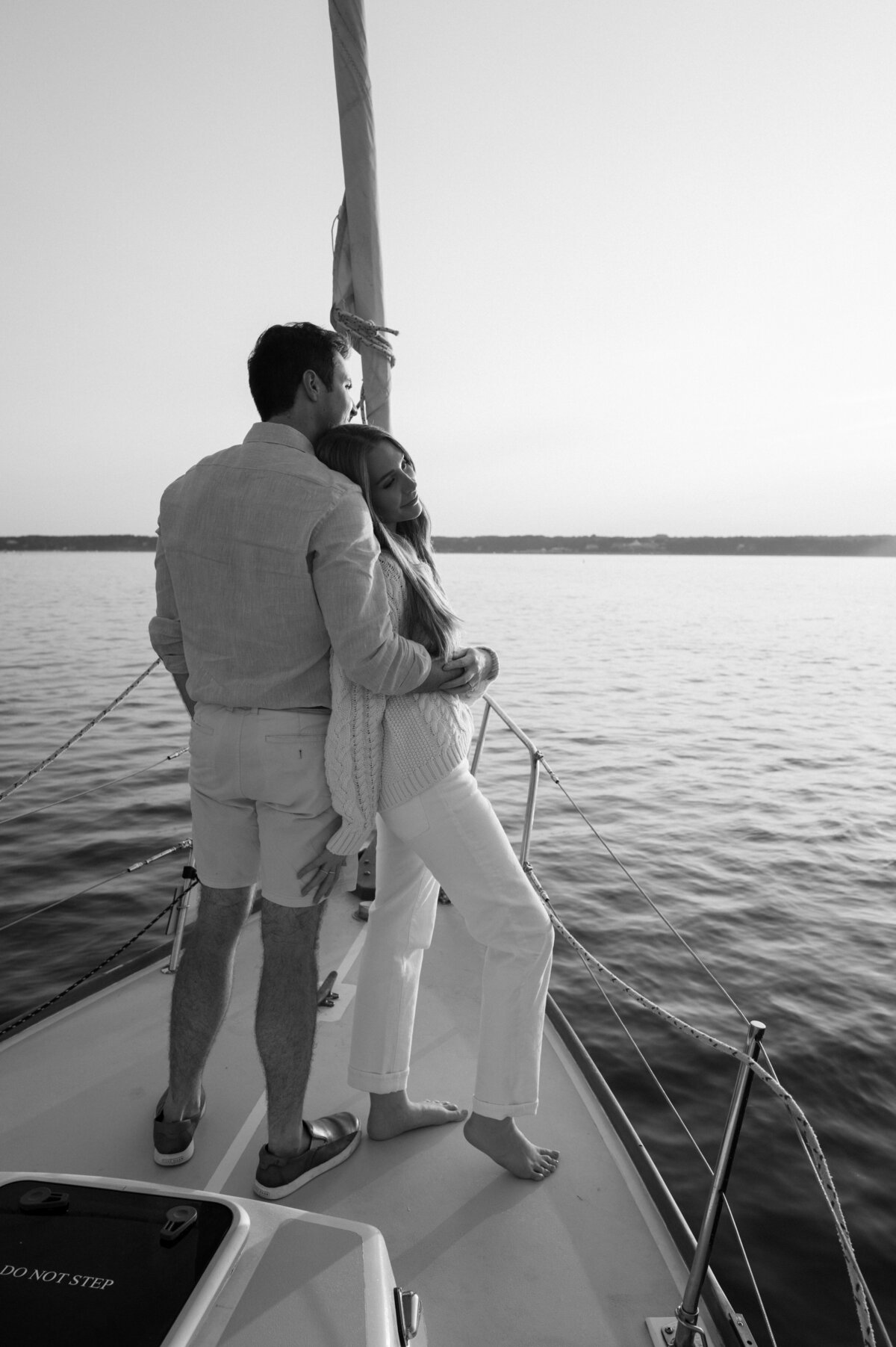 Sailboat Engagement Photography in Cape Cod 9